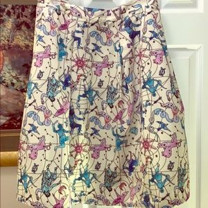 ModCloth zodiac pleated skirt